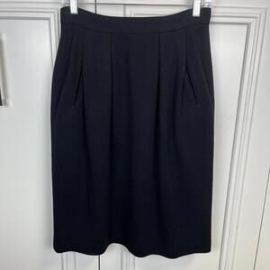 Vintage Anne Klein Wool Pencil Skirt – Size 10